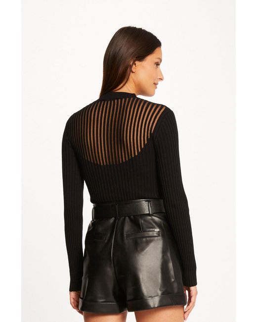 Morgan Black Pullover Mandrin