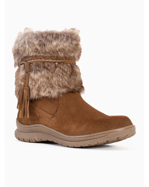 Minnetonka Brown Stiefel Everett