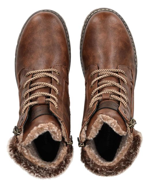 Tom Tailor Brown Schnürstiefelette