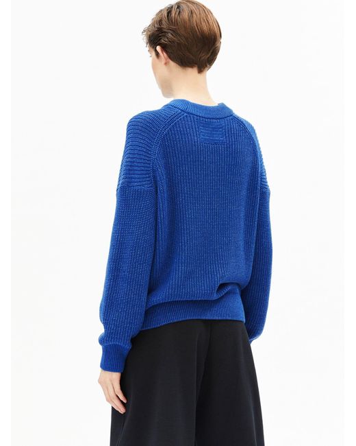 ARMEDANGELS Blue Strickpullover