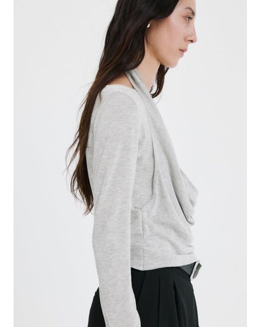 Mango White Pullover Gloria