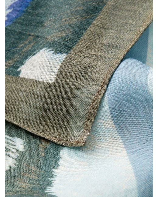 Camel Active Blue Schal Aus Baumwollmix