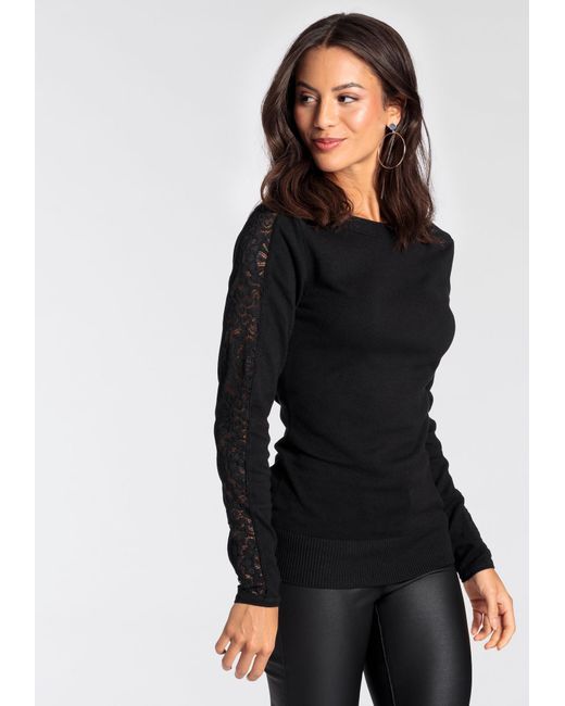 melrose Black Strickpullover