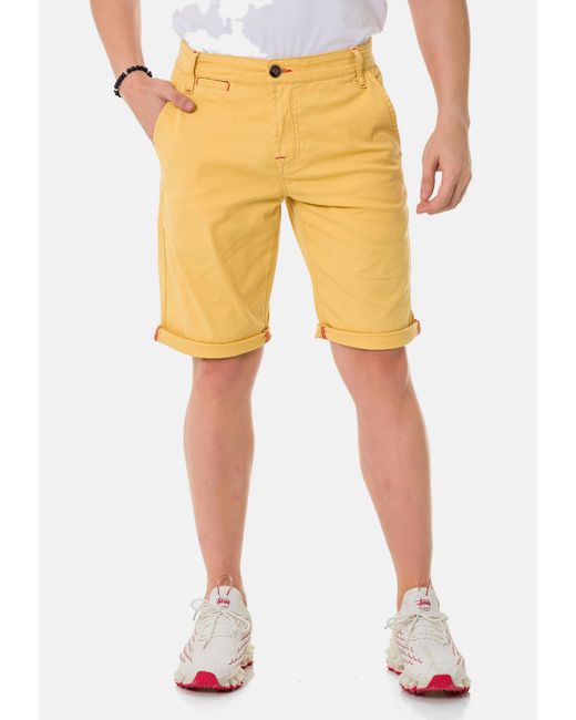 Cipo & Baxx Shorts in Yellow für Herren