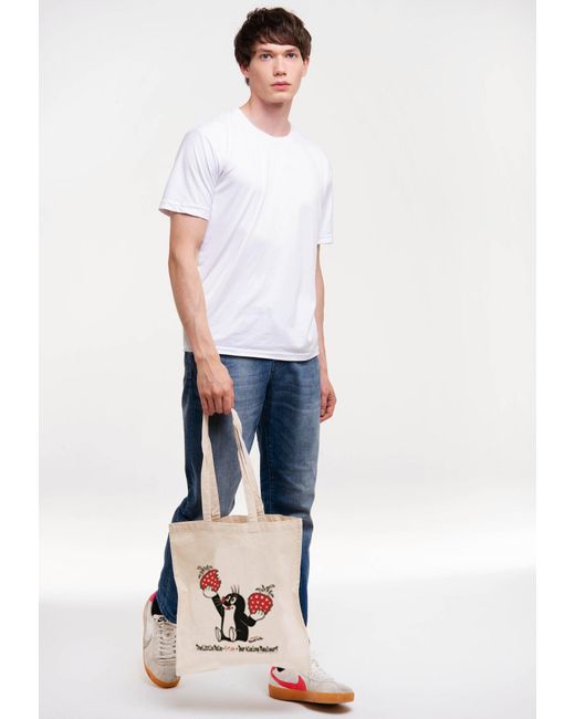 Logoshirt White Baumwolltasche Der Kleine Maulwurf
