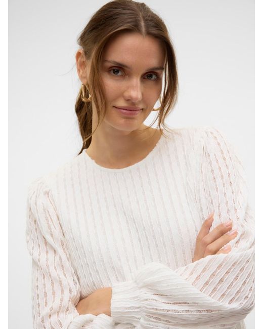 Vero Moda White Bluse 'Vmnomi'