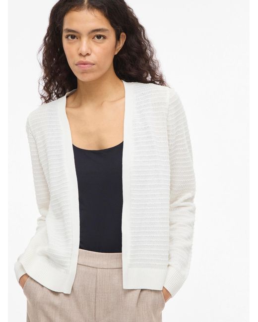Vila White Strickjacke Vilollo