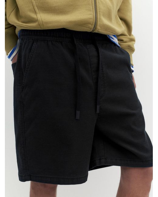 Pull&Bear Shorts in Black für Herren
