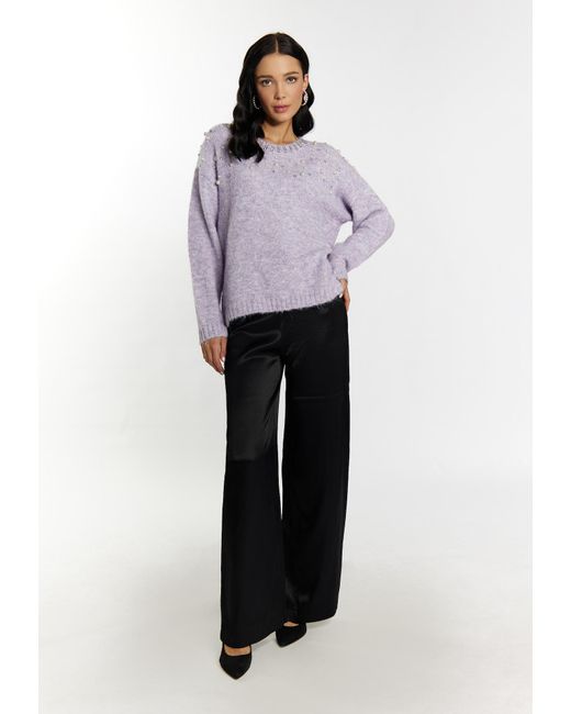 faina Purple Pullover Koosh