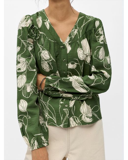 Object Green Bluse Objjacira