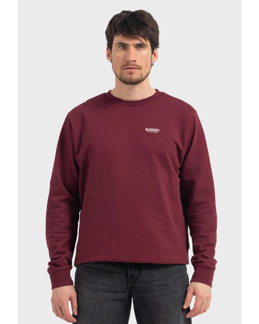 Oldskull Sweatshirt Basic Osk in Purple für Herren