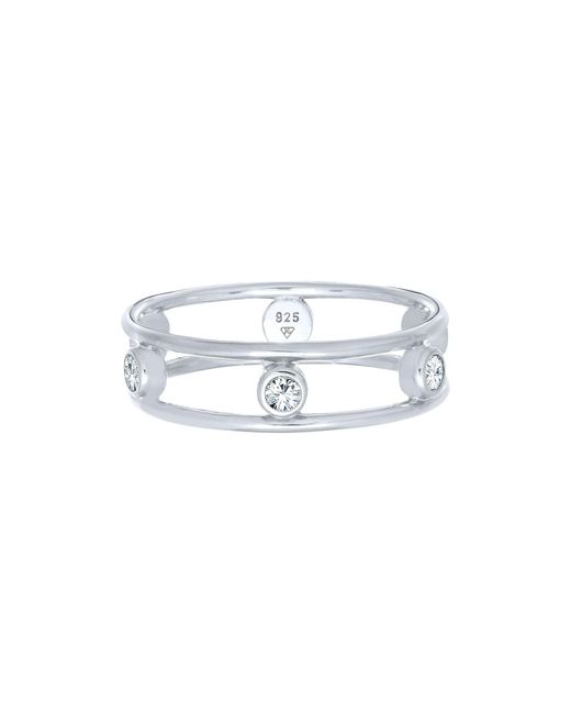 Elli Jewelry Metallic Ring Kristall Ring