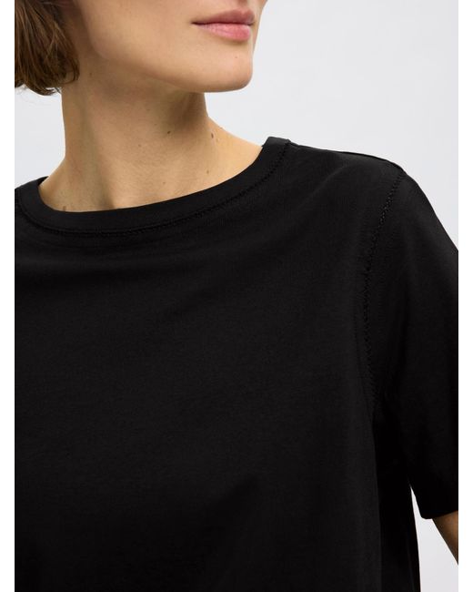 SELECTED Black T-Shirt