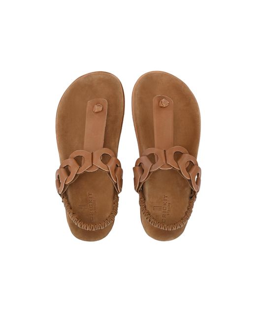 CRICKIT Brown Sandale