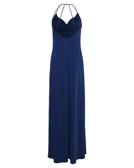 Vera Mont Blue Abendkleid Mit Wasserfallausschnitt