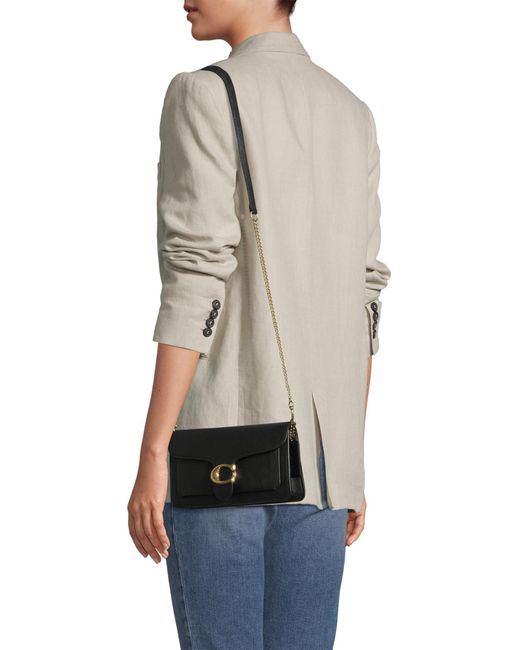 COACH Black Umhängetasche Tabby Chain Clutch