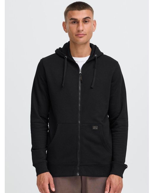 Solid Sweatjacke Sdaupo in Black für Herren