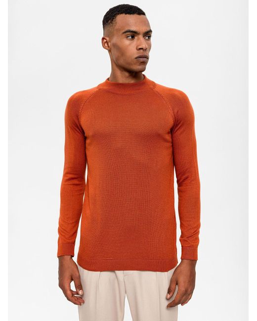 Antioch Turtleneck Pullover in Orange für Herren