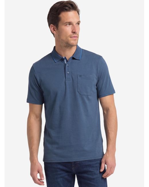 Redmond Shirt Basic in Blue für Herren