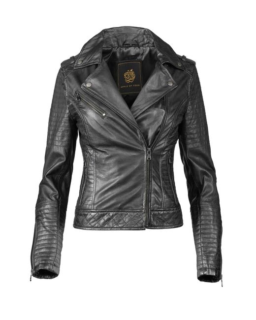 Apple Of Eden Black Lederjacke Aoe-132