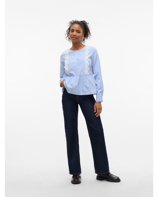 Vero Moda Blue Bluse 'Vmniyan'