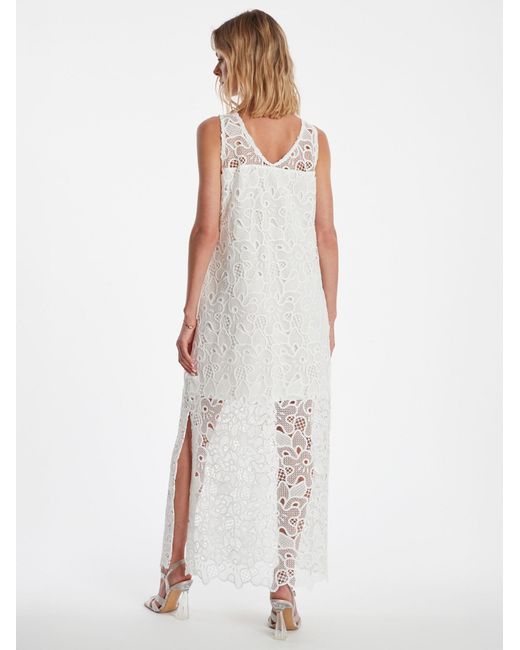 Ana Alcazar White Kleid Zafola