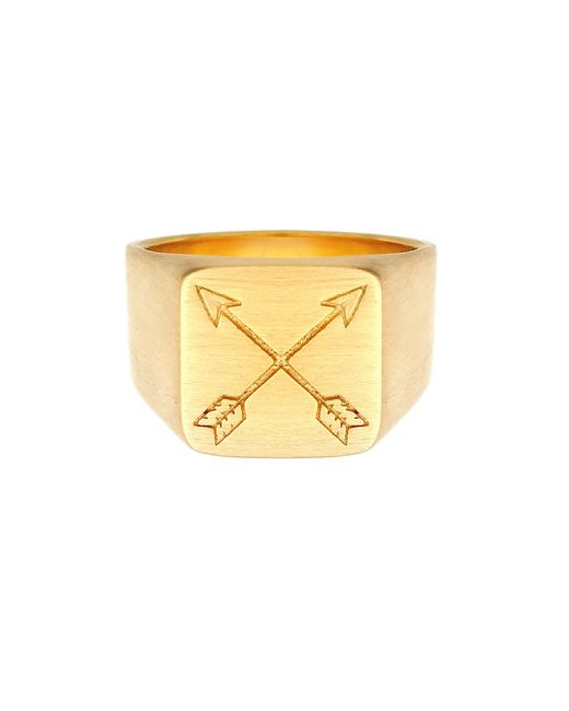 Kuzzoi Ring Pfeil in Metallic für Herren
