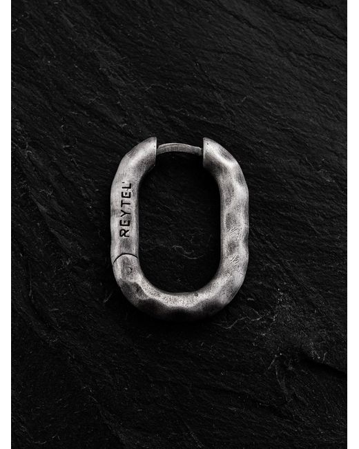 REYTEL Ohrring Shakel in Gray für Herren