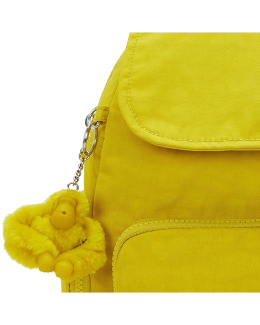 Kipling Yellow Rucksack City Zip S