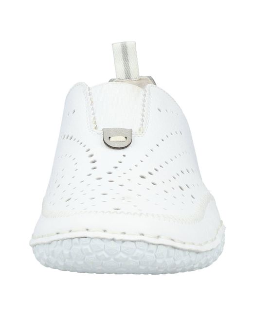 Rieker White Slipper