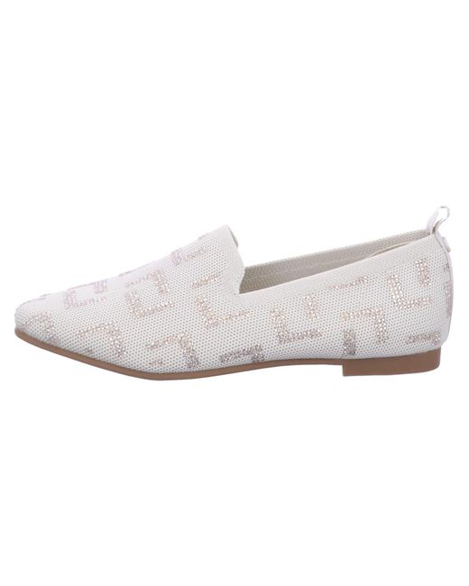 La Strada White Slipper