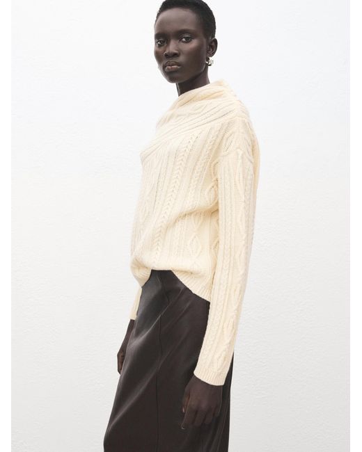 Mango White Pullover Wolf