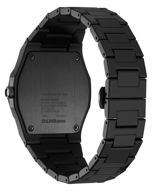 D1 Milano Analoguhr in Black für Herren