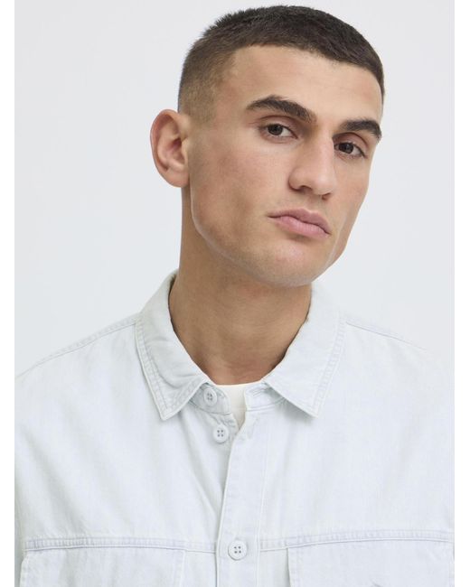 Solid Jeanshemd Sdrogue in White für Herren