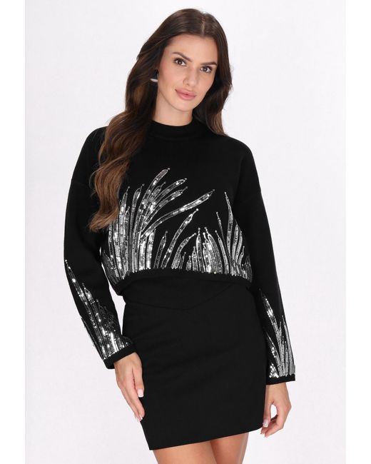 faina Black Pullover