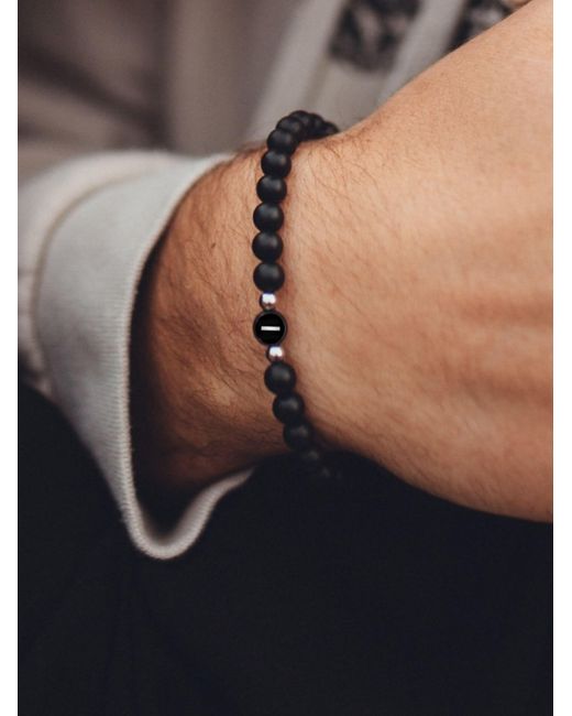 GOOD.designs Perlenarmband in Black für Herren