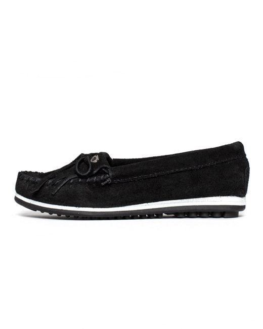 Minnetonka Black Mokassin Kilty Plus