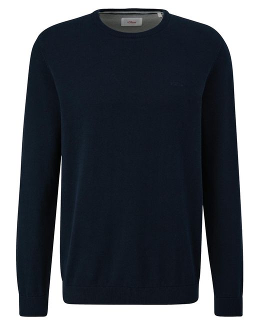 S.oliver Oliver Pullover Basic in Blue für Herren