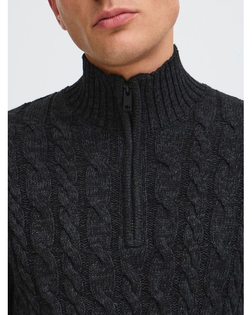 Solid Pullover Sdrichart in Black für Herren