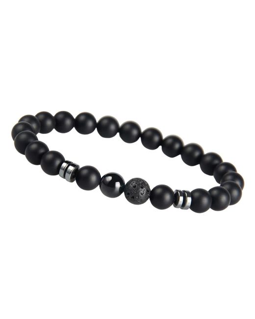 GOOD.designs Perlenarmband in Black für Herren