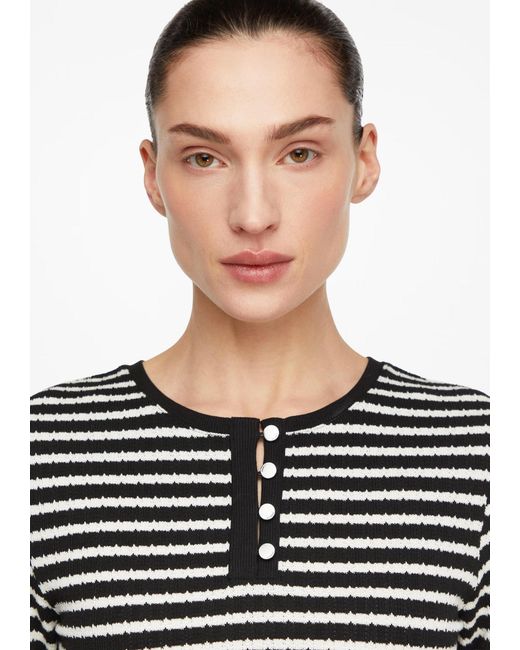 Comma, White Pullover