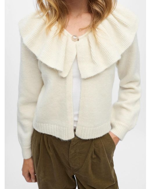 Object White Strickjacke Objdenisi