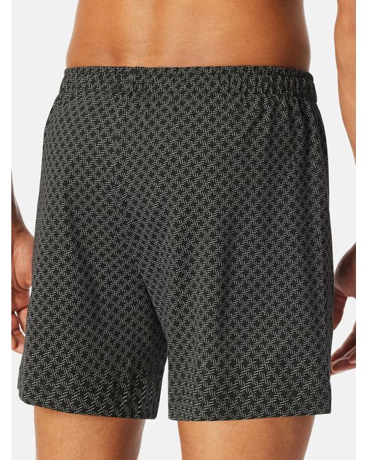 Schiesser Boxershorts Basic in Black für Herren