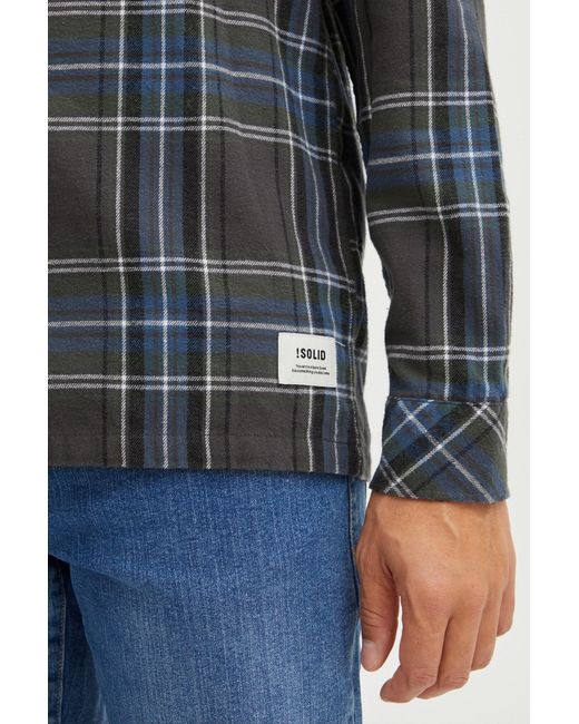 Solid Hemd Danar in Blue für Herren
