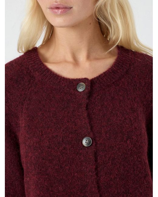 Y.A.S Purple Strickjacke Johi