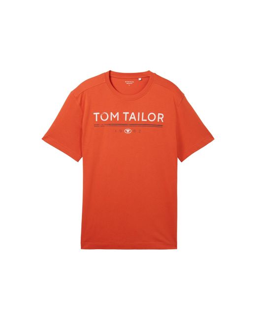 Tom Tailor T-shirt in Red für Herren