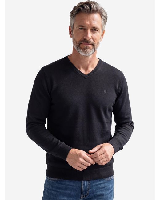 Redmond Pullover Basic in Black für Herren