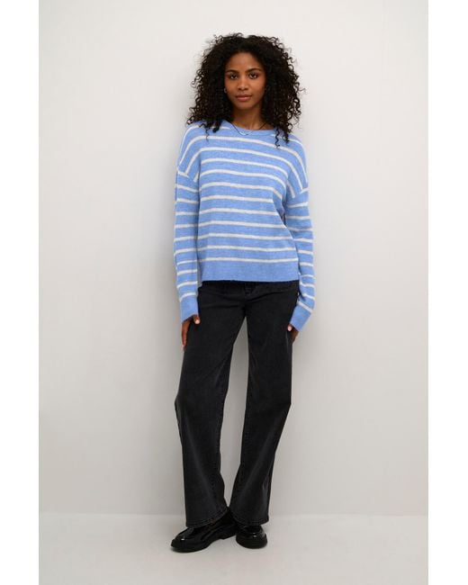 Kaffe Blue Pullover Ka Lida