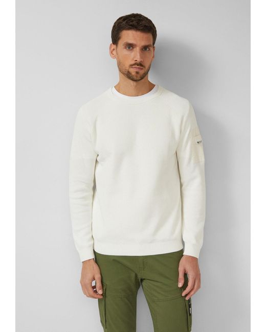 S.oliver Pullover in White für Herren