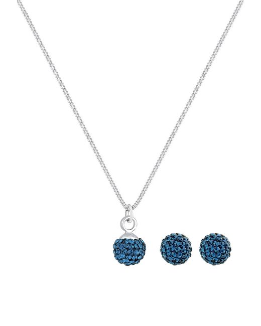 Elli Jewelry Blue Schmuckset